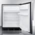 Summit CT663BKSSHVADA - 24 Inch Compact Refrigerator Freezer Compartment