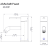 ZLINE ALHBFMB - Aloha Single Handle Bath Faucet Dimension