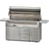 Alfresco Standard Cart ALXE56BFGRLP - Freestanding LXE Grill on Refrigerated Cart