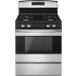 Amana AGR6603SFS - 30 Inch Gas Range in Black-On-Stainless Finish from Amana