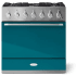 AGA Mercury SoHo Collection AMC36DFSAL - 36 Inch Freestanding Dual Fuel Range with 5 Sealed Burners in Front View