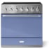 AGA Mercury SoHo Collection AMC36INCBB - 36 Inch Freestanding Induction Range with 5 Elements (Front View)