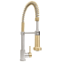 ZLINE Autograph Edition APLKFZBNCB - Pull Down Spring Single Handle Kitchen Faucet in Brushed Nickel and Champagne Bronze