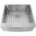 Nantucket Sinks APRON2420SR16 - 24 Inch Undermount Farmhouse Apron Sink with 10 Inch Bowl Depth
