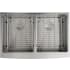 Nantucket Sinks Pro Series APRON332210DBLSR - 33 Inch Double Bowl Farmhouse Apron Front Kitchen Sink with 16 Gauge Stainless Steel