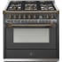 Steel Cucine Ascot Series AQY9S4MANB - 36 Inch Freestanding Dual Fuel Range