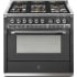 Steel Cucine Ascot Series AQY9S4MANC - 36 Inch Freestanding Dual Fuel Range