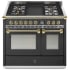 Steel Cucine Ascot Series AQY10SF4TANO - 40 Inch Freestanding Dual Fuel Range
