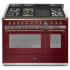 Steel Cucine Ascot Series AQY12SF4TMBRB - 48 Inch Freestanding Dual Fuel Range