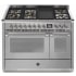 Steel Cucine Ascot Series AQY12SF4TMSSC - 48 Inch Freestanding Dual Fuel Range