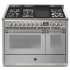 Steel Cucine Ascot Series AQY12SF4TMSSN - 48 Inch Freestanding Dual Fuel Range