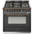 Steel Cucine Ascot Series AQY9M4MANB - 36 Inch Freestanding Gas Range