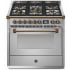 Steel Cucine Ascot Series AQY9M4MSSB - 36 Inch Freestanding Gas Range