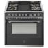 Steel Cucine Ascot Series AQY9M4TANC - 36 Inch Freestanding Gas Range