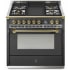 Steel Cucine Ascot Series AQY9M4TANO - 36 Inch Freestanding Gas Range