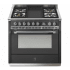 Steel Cucine Ascot Series AQY9S4TANC - 36 Inch Freestanding Dual Fuel Range