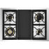 Steel Cucine Ascot Series AQY9S4TNAC - 36 Inch Freestanding Dual Fuel Range 4 Burners + Dual Frytop