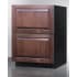 Summit ASDR2414PNR - 24 Inch Built-In Double Drawer Refrigerator
