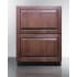 Summit ASDR2414PNR - 24 Inch Built-In Double Drawer Refrigerator (Panels Not Included)