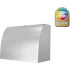 BlueStar Designer Series AT036MLPLTCF - ATLAS Wall Mount Range Hood in Angled View