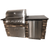 Tru Islands B26021101LP - Image Shown is for Brown Stacked Stone with Steel Gray Polished Countertop