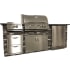 Tru Islands B28011101LP - Image Shown is for Stacked Stone Gray with Steel Gray Polished Countertop