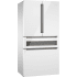 Bosch 800 Series B36CL81ENW - 36 Inch Freestanding French Door Smart Refrigerator in Angled View