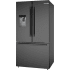 Bosch 500 Series B36FD52SNB - 36 Inch Freestanding French Door Smart Refrigerator in Angled View