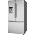 Bosch 500 Series B36FD52SNS - 36 Inch Freestanding French Door Smart Refrigerator in Angled View
