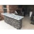 Tru Islands B37011202 - Stacked Stone Gray with Cloudy White Countertop