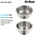 Kraus BAC100 - Set Includes 1 Colander and 1 Large Bowl