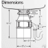 InSinkErator Badger Series BADGER1 - Dimensions