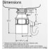 InSinkErator Badger Series BADGER5XP - Dimensions