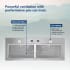 Broan BBN1243SS - BBN1 Powerpack Insert Series 24 Inch Cabinet Insert Hood Micromesh Filters and LED Lighting