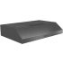 Broan Glacier BCDF130BLS - Black Stainless Side View