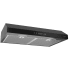 Broan Glacier BCDJ130BL - Broan® 30-Inch Convertible Under-Cabinet Range Hood w/ Heat Sentry®, 400 CFM, Black