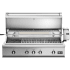 DCS Series 7 BH148RIN - 48 Inch Built-In Gas Grill with 1182 sq. in. Total Cooking Area in Opened Hood View