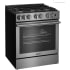 Blomberg BDF30522SS - 30 Inch Slide-In Dual Fuel Range Cool Touch Oven Door