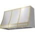 Zephyr Designer Forte BKFT48ASG - Hood Banding Kit in Satin Gold