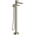 Rohl Fresk™ TFR39BN - Thermostatic Single Hole Floor Mount Tub Filler Trim in Brushed Nickel