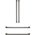 Cafe CXQB4H4PNBT - Brushed Black Refrigerator Handle