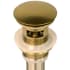 Nantucket Sinks NSUDBGOF - Brushed Gold Finish Umbrella Drain With Overflow