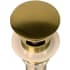Nantucket Sinks NSUDBGOF - Brushed Gold Finish Umbrella Drain With Overflow Top Front