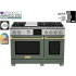 BlueStar Dual Fuel Series BSDF486GLCPLT - 48 Inch Freestanding Dual Fuel Range with 6 Sealed Burners in Front View