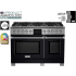 BlueStar Dual Fuel Series BSDF488BLCPLT - 48 Inch Freestanding Dual Fuel Range with 8 Sealed Burners in Front View
