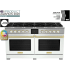 BlueStar Dual Fuel Series BSDF6010BLCPLT - Dual Fuel Series 60 Inch Freestanding Dual Fuel Range with 10 Sealed Burners in Front View