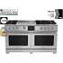 BlueStar Dual Fuel Series BSDF606GC - 60 Inch Freestanding Dual Fuel Range with 6 Sealed Burners in Front View