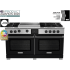 BlueStar Dual Fuel Series BSDF606GC - 60 Inch Freestanding Dual Fuel Range with 6 Sealed Burners in Front View