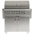 Coyote C-Series C1CH36 - 36" Coyote Built-in Charcoal Grill (shown with optional cart; sold separately)