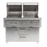 Coyote C1HY50LP - 50" Coyote Built-in Hybrid Charcoal &amp; Gas Grill on Cart